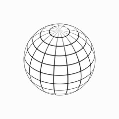 Poster - Globe icon, isometric 3d style