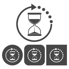 Hourglass icon - vector icons set