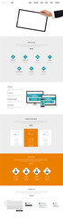 Canvas Print - one page website template design