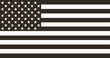 © 123levit - Flag american black and white in flat design
