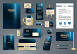 Corporate identity template. Branding design with logo.  Letter