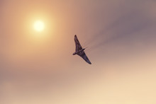 Vulcan Bomber Flying Towards The Sun