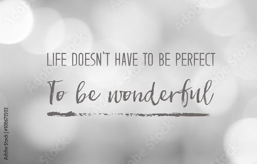 Fotografie, Obraz Positive thinking life quotation on blur background