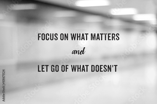 Fotografie, Obraz Positive thinking life quotation on blur background