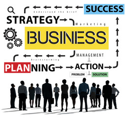 Canvas Print - Business Planning Strategy Success Action Concept