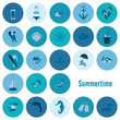 © helenstock - Summer and Beach Simple Flat Icons