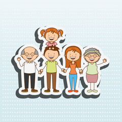 Poster - happy family design 