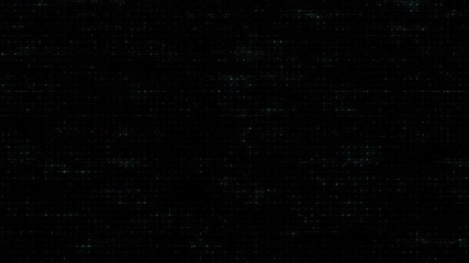 Poster - loopable, abstract digital technology background made of particles
