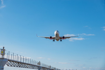 Boeing, 737-8KN, im Landeanflug auf Lanzarote