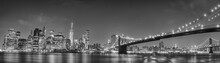 New York Manhattan Bridge Night View
