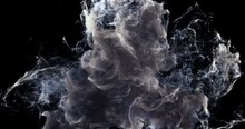Motion Background VJ Loop - Noire Smoke Particles 4k   Matte