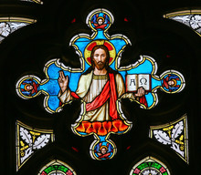 Stained Glass - Jesus Christ - Alpha And Omega