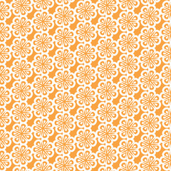 Seamless pattern of abstract flowers. Vector illustration backgr