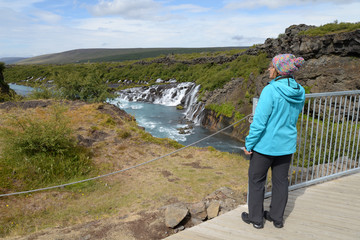 Canvas Print - Hraunfossar, Island