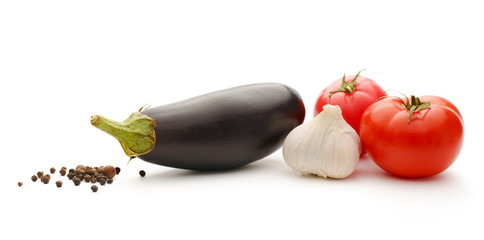 Sticker - Vegetable set of tomatoes, pepper and eggplants