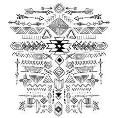 Navajo Aztec Vector Tribal ethnic ornament