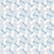 Vector Seamless pattern with blue dog bone