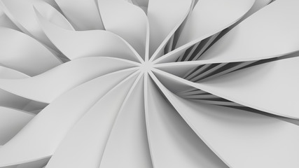 Fototapete - abstract background made of bended and twisted elements