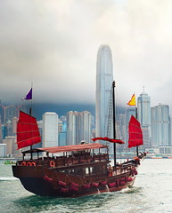 Poster - Hong Kong sailboat