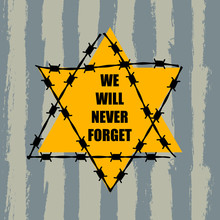 Holocaust Remembrance Day. January 27. Vector Illustration