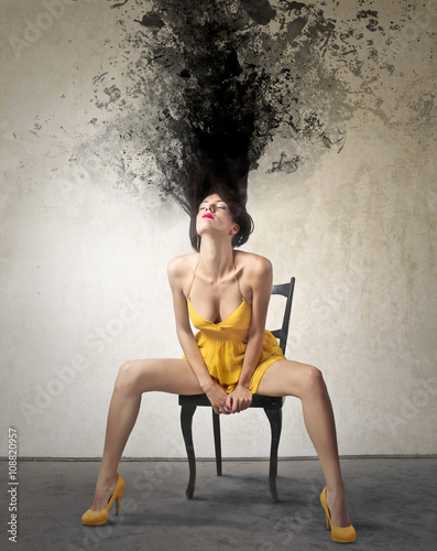 Fototapeta Explosive hairstyle