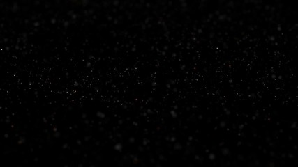 Poster - loopable abstract background made of moving blinking particles 

