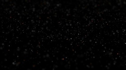Fototapete - loopable abstract background made of moving blinking particles 
