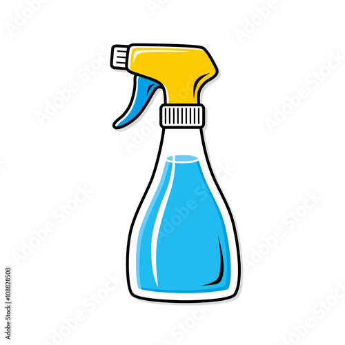 Cleaning spray bottle. Stock Vector Adobe Stock