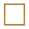 © torsakarin - Gold wooden picture frame isolated on white background