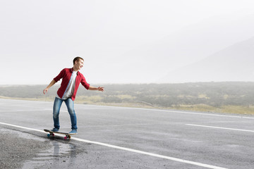  Guy on skateboard