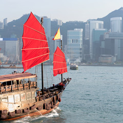 Wall Mural - Hong Kong harbour