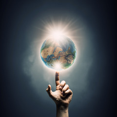 Wall Mural - idea of earth creation