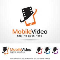 Mobile Video Logo Template Design Vector