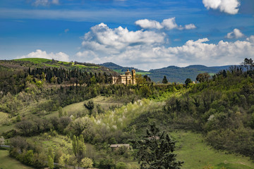 Canvas Print - pesaro urbino centro citta medioevale 