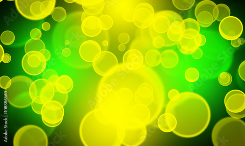 Zdjęcie XXL żółte i zielone bańki