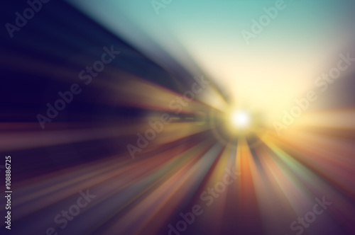 Fotografía motion on night road abstract background