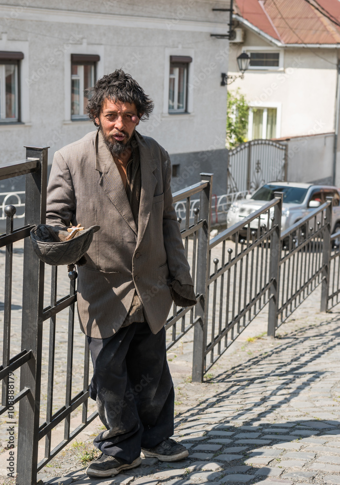 Simple Homless Man Homeless man Stock Photo | Adobe Stock