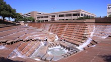Water Gardens Fountain In The City Of Fort Worth, Texas, USA