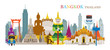 Bangkok, Thailand and Landmarks, Travel Attraction, Urban Scene