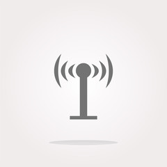 Poster - vector Wifi symbol icon (button) isolated on white background
