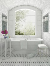 Fresh White Monochrome Luxury Bathroom