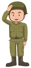 Poster - Soldier in green uniform