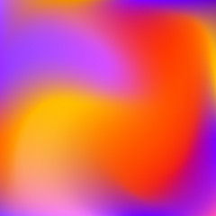 Poster - Abstract gradient blured background with pink, violet, purple, red, orange and yellow colors for deign concepts, wallpapers, web, presentations and prints. Vector illustration.