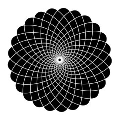 Sacred geometry - optical illusion