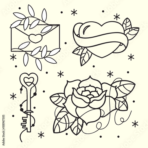 Old School Tattoo Flash Book