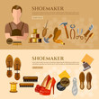 Shoemaker banners shoe repair shoe care