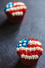 American Flag Cup Cake
