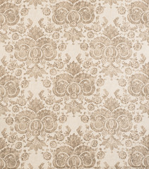 brown vintage pattern wallpaper swatch