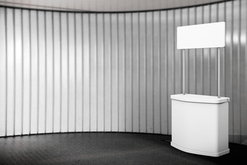 Poster - Blank Promotion Stand. 3d Rendering