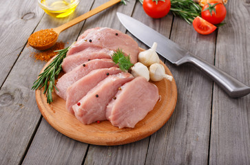 Sticker - Raw pork steaks